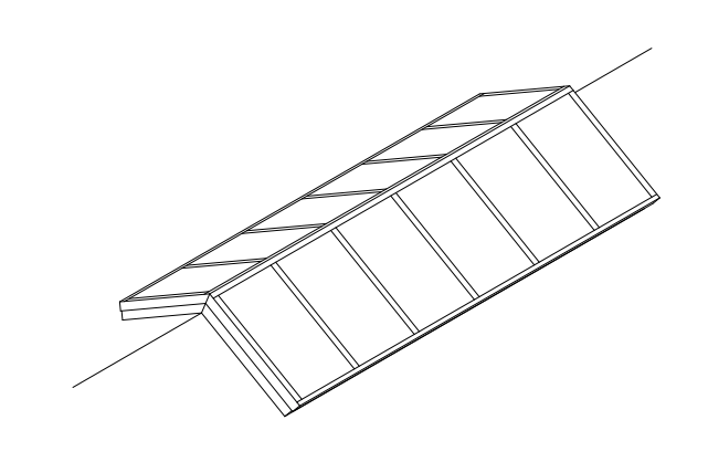 3d drawing of a ridgemount skylight